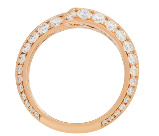 CRISS CROSS ARROW RING 18KT / DIAMOND