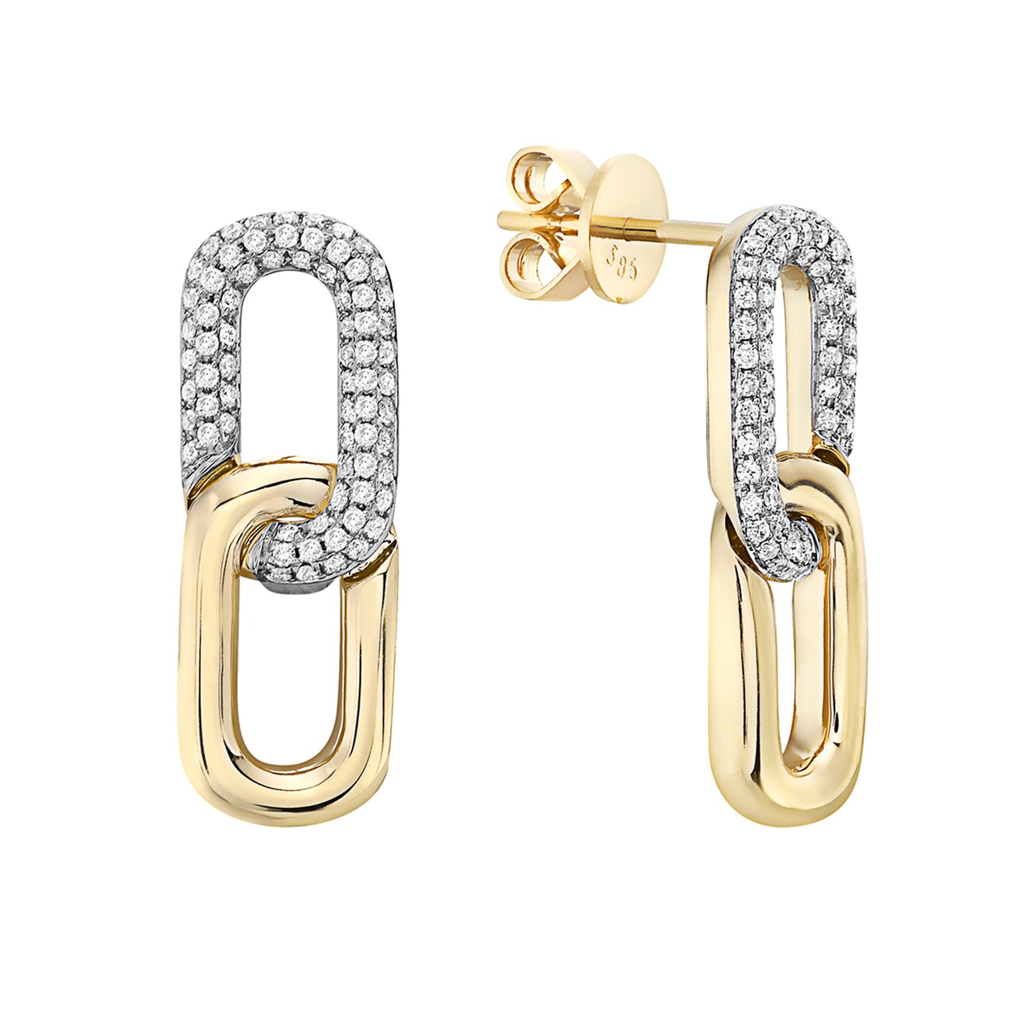 HUG EARRING 14KT / DIAMOND