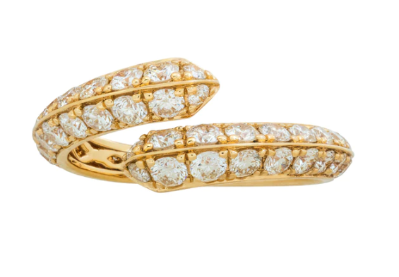 CRISS CROSS ARROW RING 18KT / DIAMOND