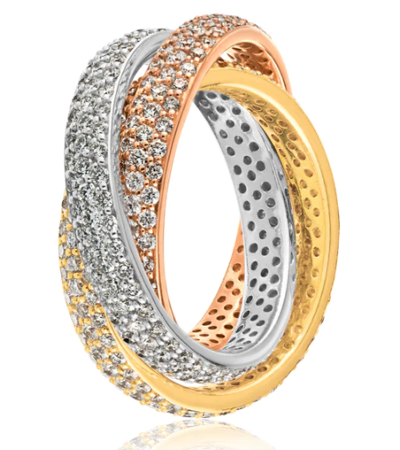 CLASSIC ROLLING RING 18KT/ DIAMOND