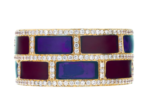 RING 18KT / DIAMOND / ENAMEL