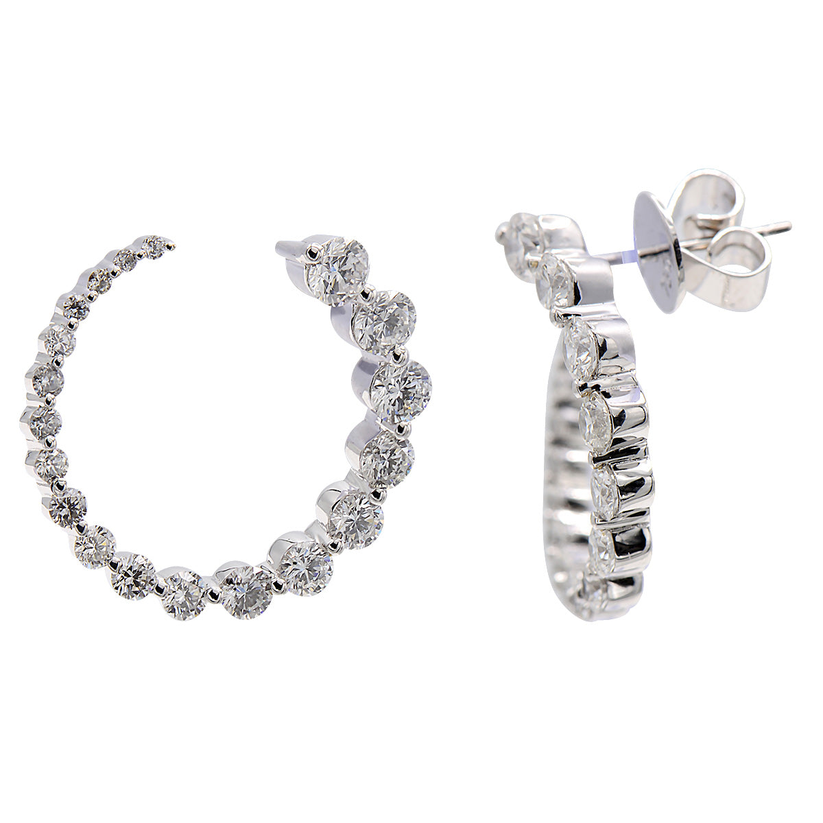 HANGING EARRINGS 18KT / DIAMOND