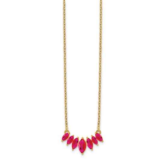 NECKLACE 14KT / RUBY
