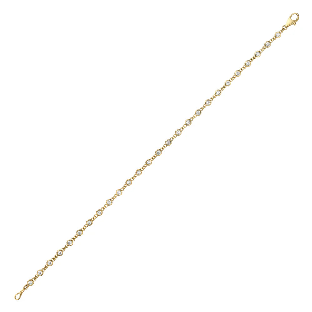 BRACLET 14KY/GOLD/DIAMOND