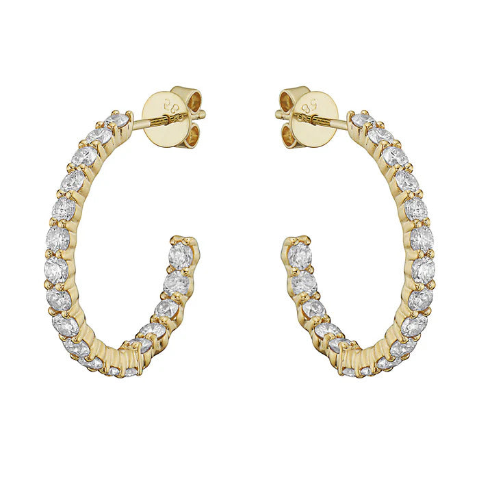 EARRINGS 14KT / DIAMOND