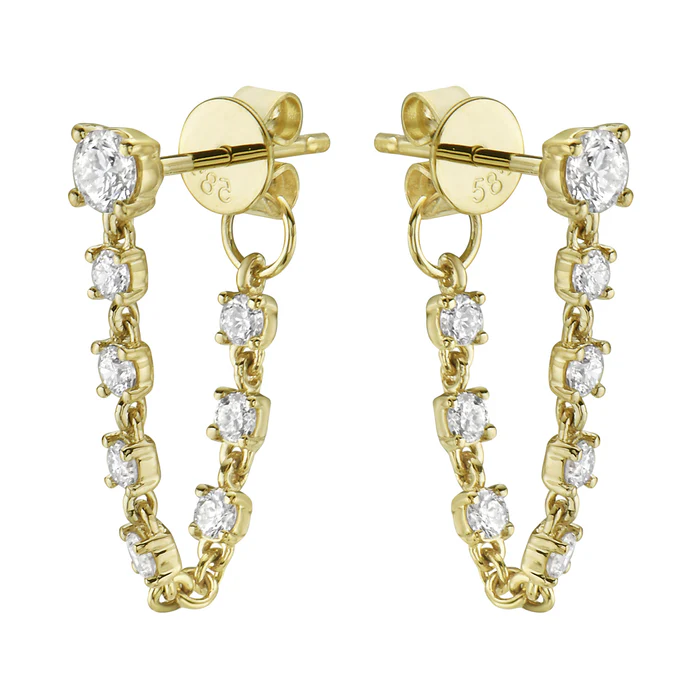 EARRINGS 14KT / DIAMOND
