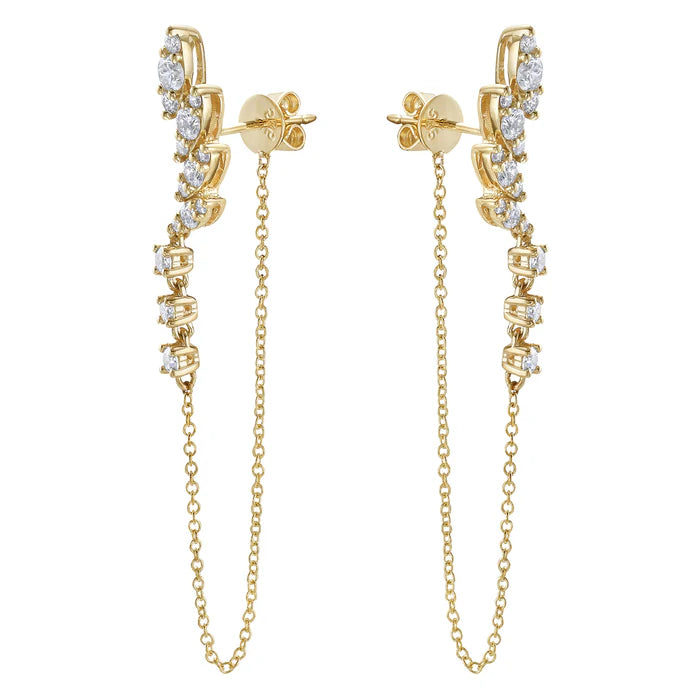 EARRINGS 14KT / DIAMOND