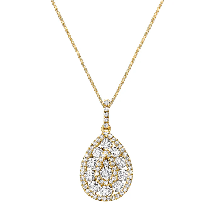 Pendant 14KY/1.3G 11RD-0.62CT 59RD-0.18CT