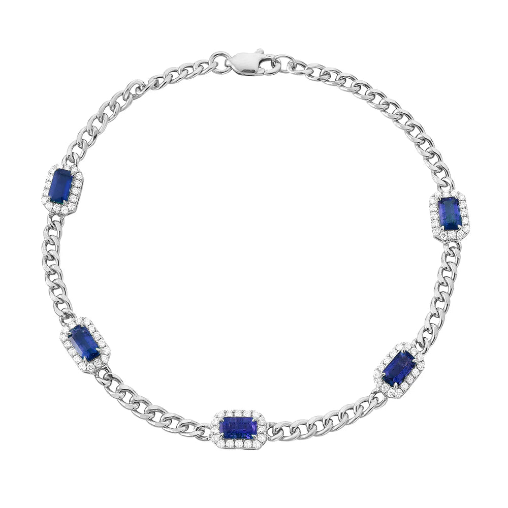 BRACLET 14KW/SAPPHIRE
