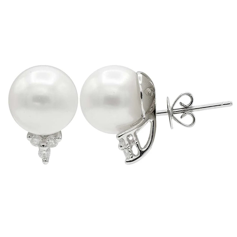 EARRINGS 14KW/PEARL