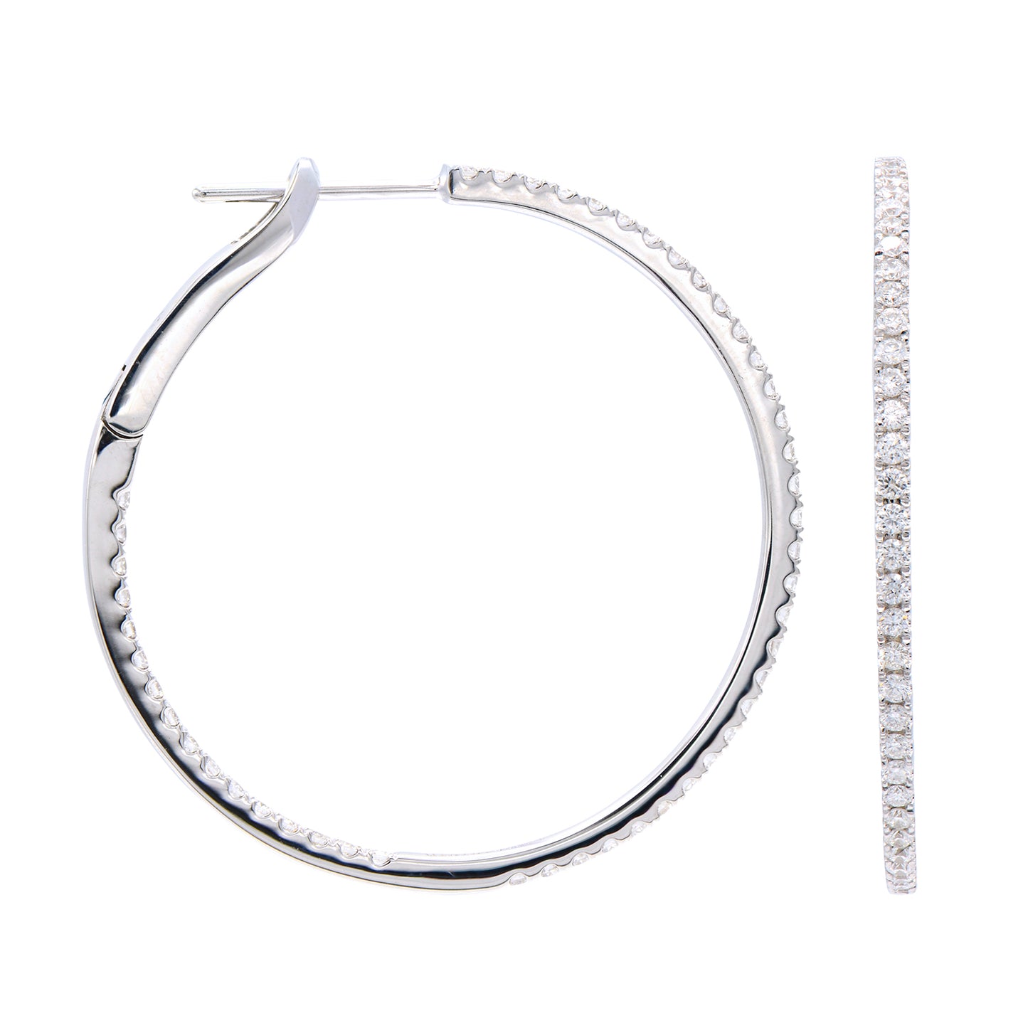 HOOP EARRINGS 18KT / DIAMOND
