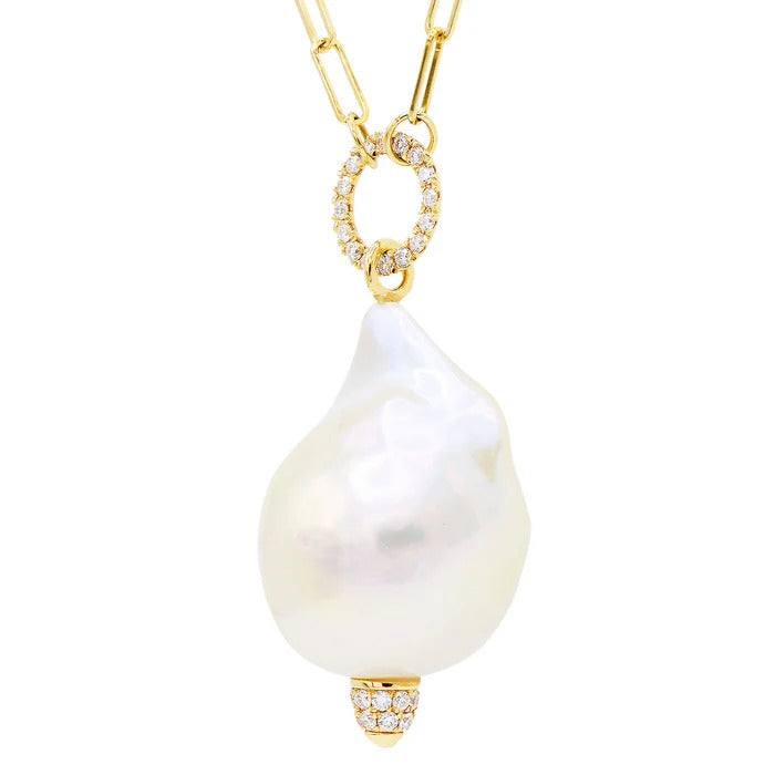 NECKLACE 18KT / DIAMOND / PEARL