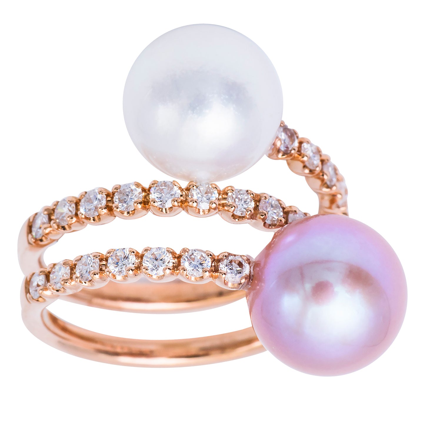 RING 18KT / WHITE SOUTH SEA PEARL / FRESHWATER PEARL