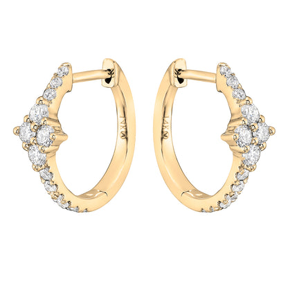 YELLOW GOLD HOOP EARRINGS