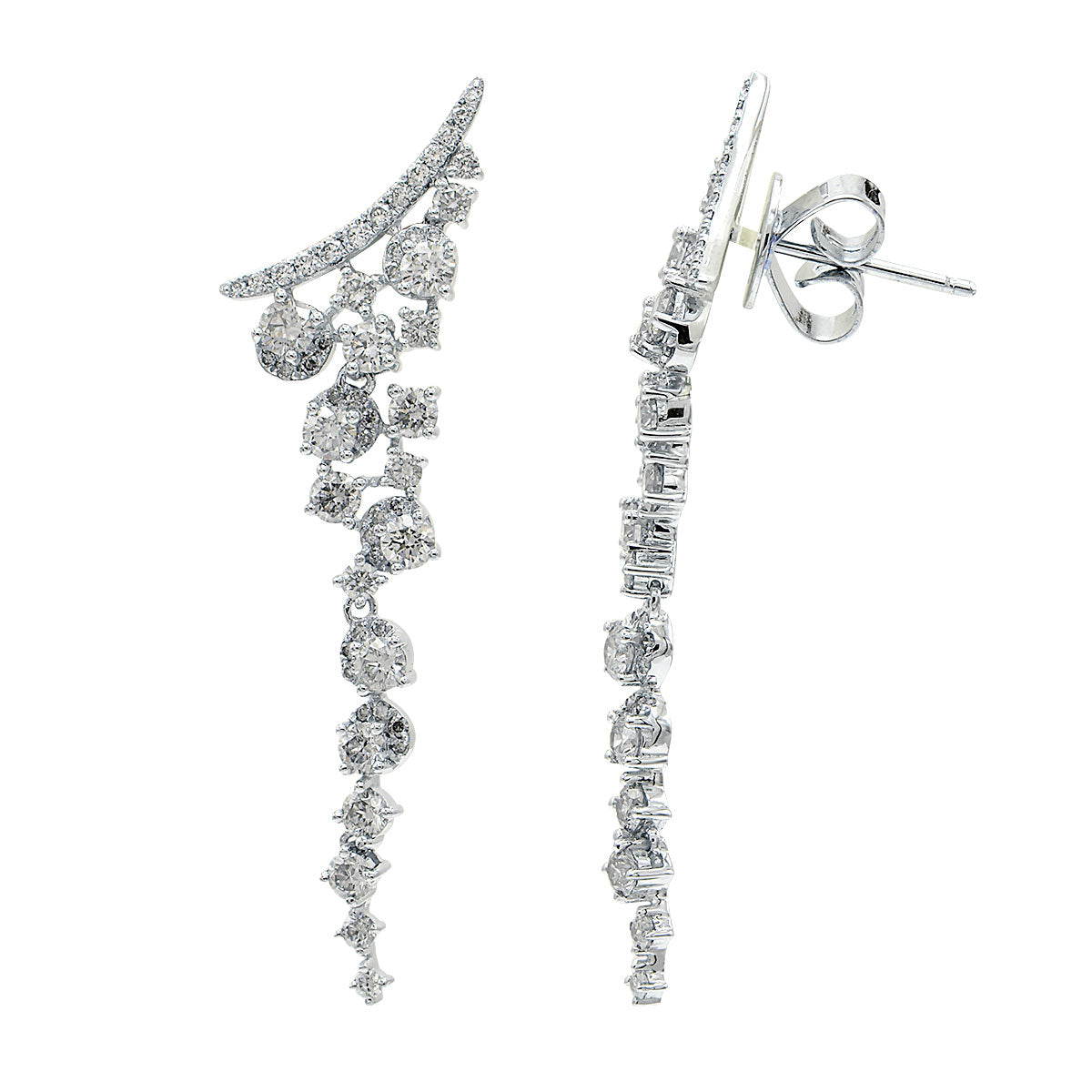 HANGING EARRINGS 18KT / DIAMOND