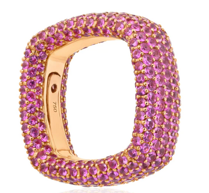 Large "Be Square" Pavè Ring