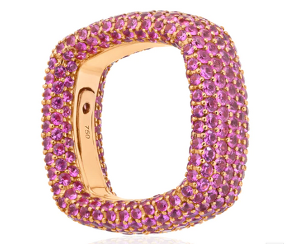 Large "Be Square" Pavè Ring