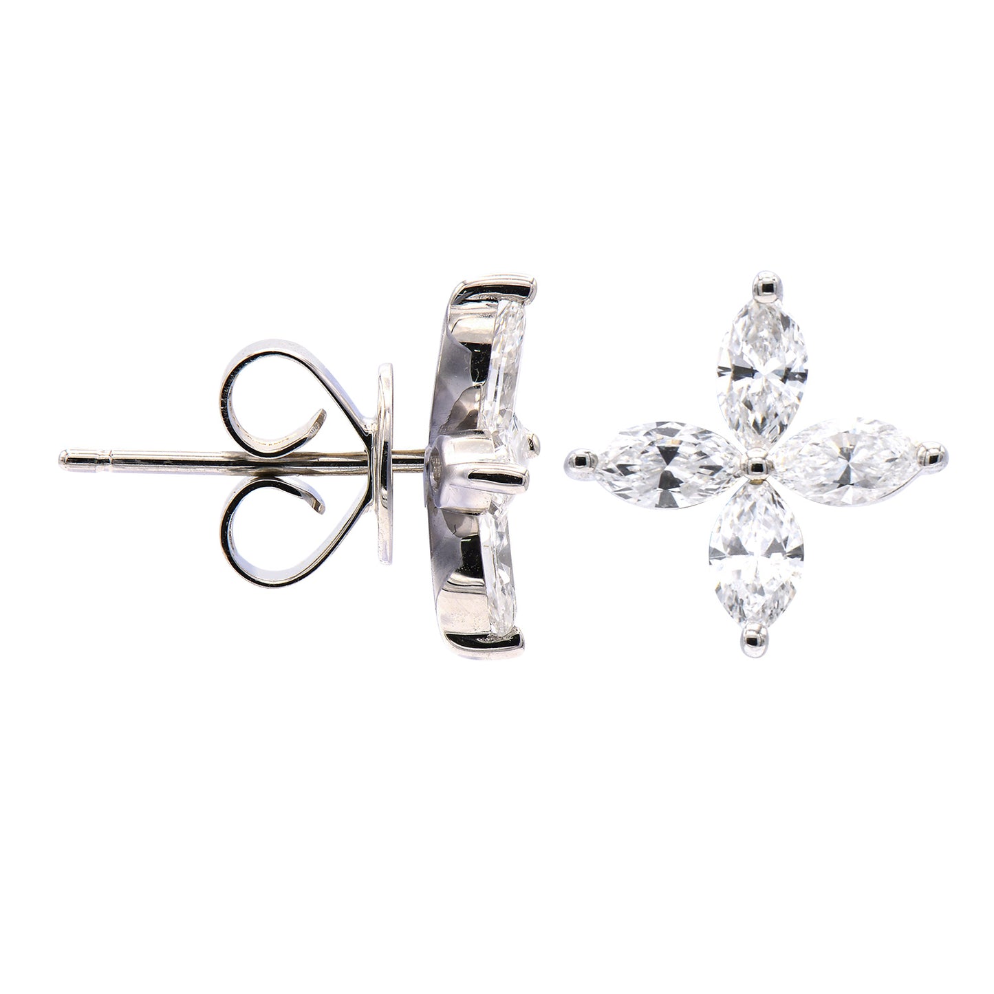 18KW DIAMOND STUD EARRINGS