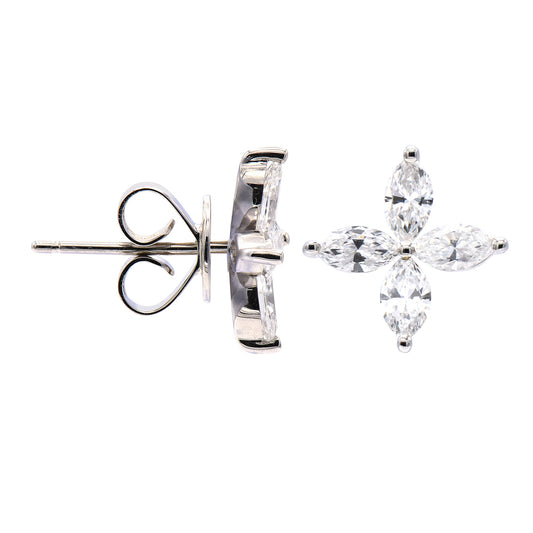 18KW DIAMOND STUD EARRINGS