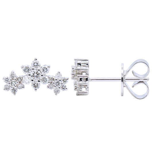 18KW DIAMOND STUD EARRINGS