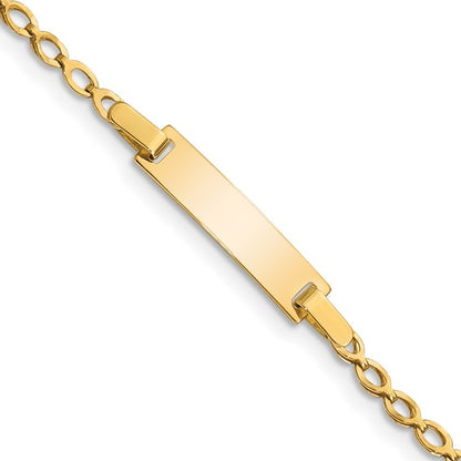 14k Children's Polished ID Bracelet