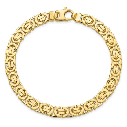 14k Polished Fancy Link Bracelet