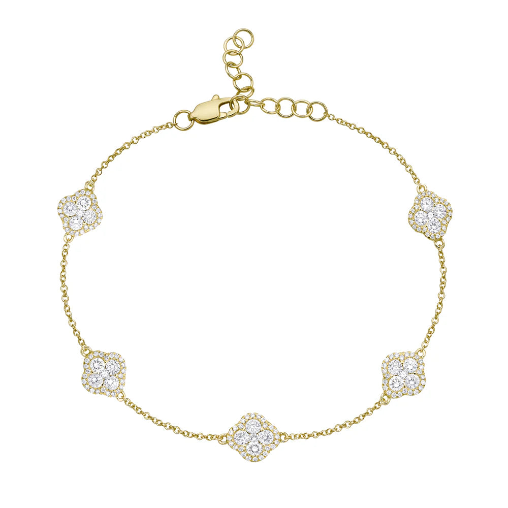 BRACLET 14KY/GOLD/DIAMOND