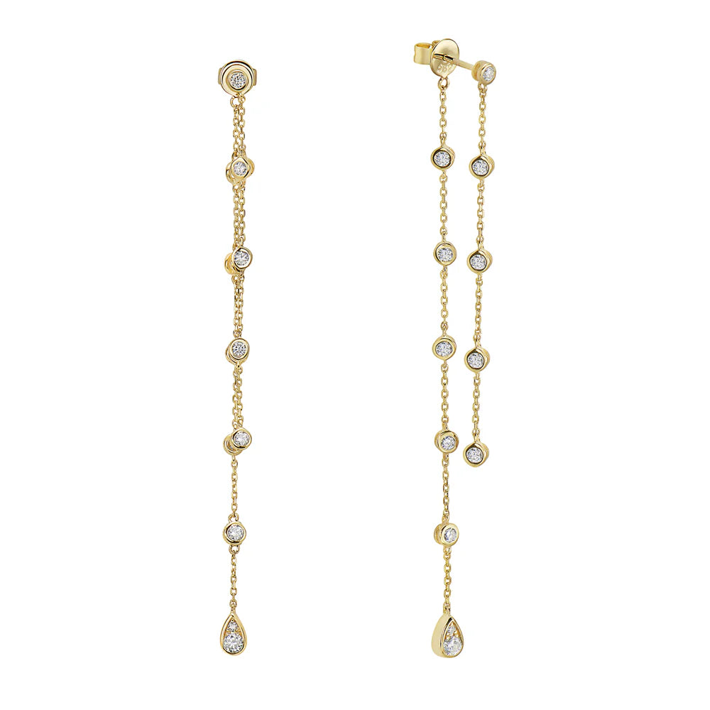 EARRING 14KY/GOLD/DIAMOND