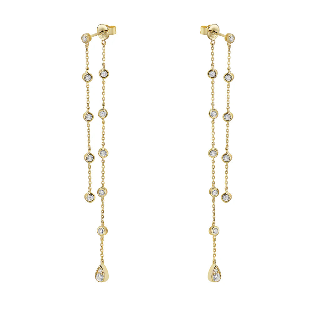 EARRING 14KY/GOLD/DIAMOND