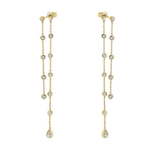 EARRING 14KY/GOLD/DIAMOND
