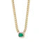Pendant 14KY/1.0G 1EMER-0.55CT 14RD-0.24CT