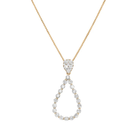Pendant 14KY/1.9G 32RD-1.21CT