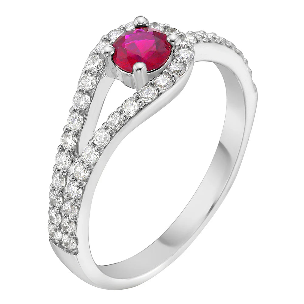 RING 14KW / RUBY