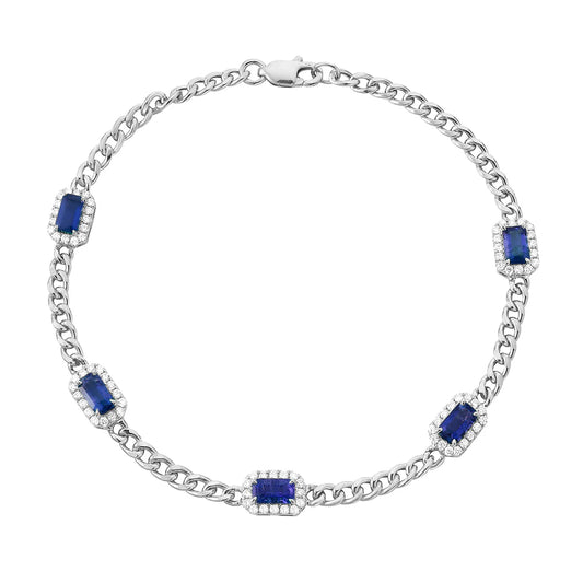 BRACLET 14KW/SAPPHIRE