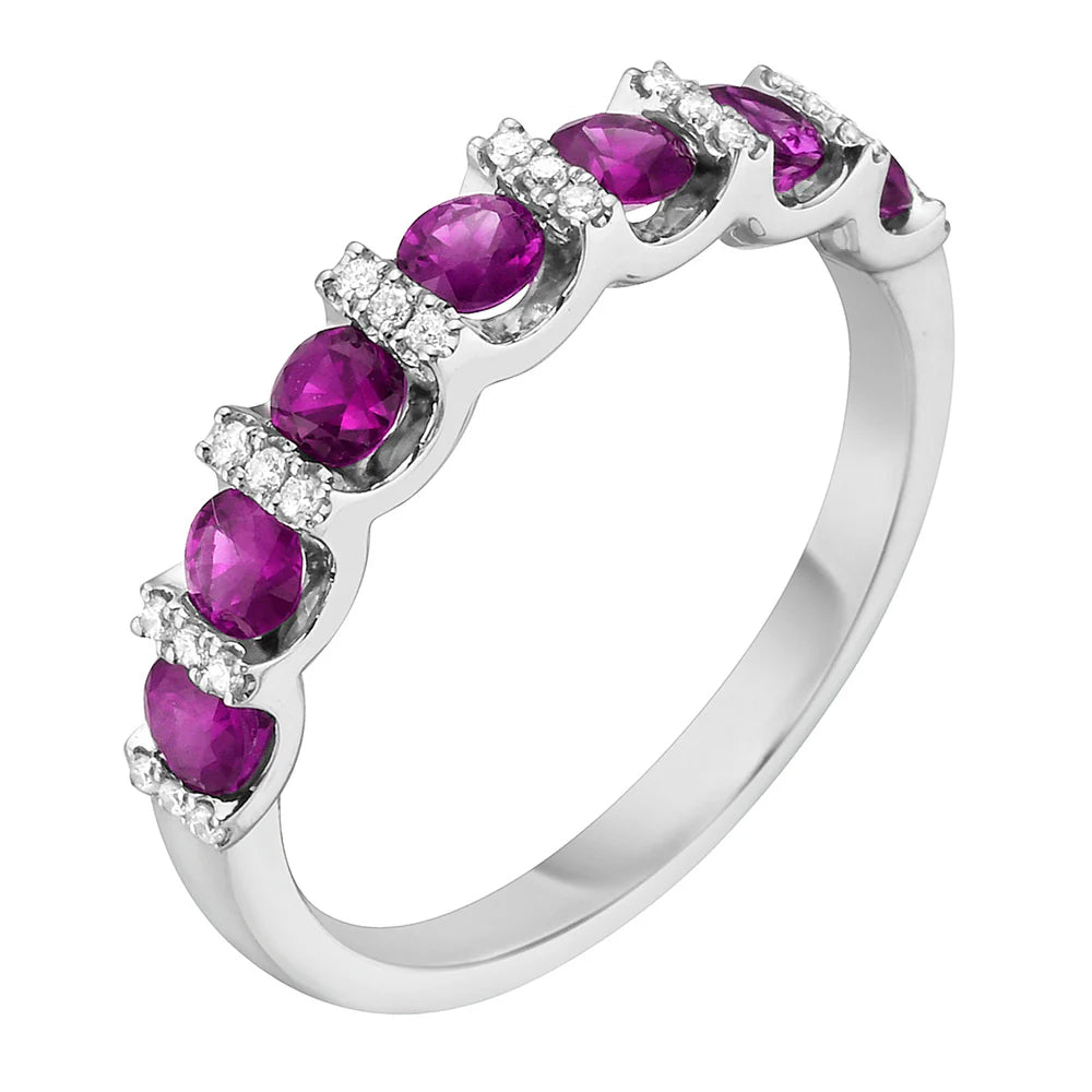 RING 14KW/SAPPHIRE/DIAMOND