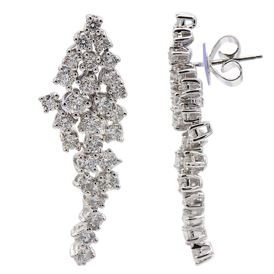 EARRINGS 18KW/DIAMOND