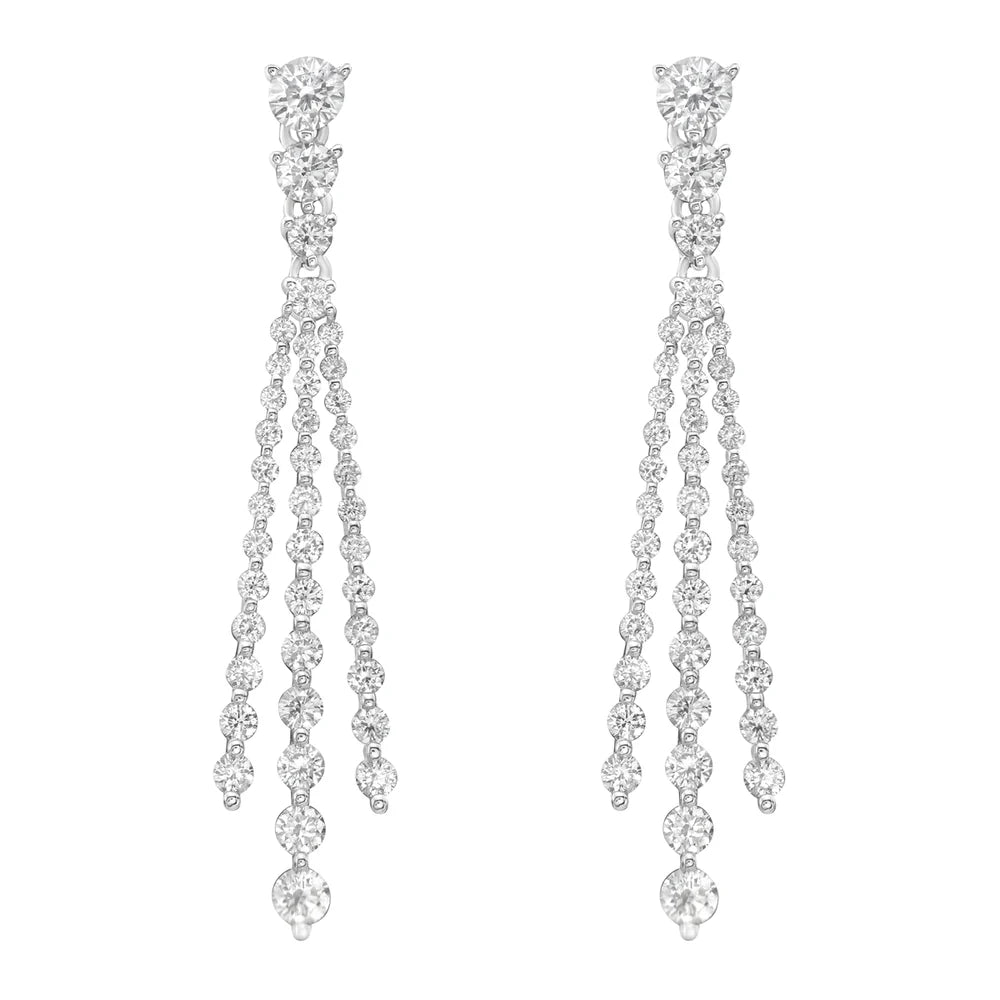 EARRINGS 18KW/DIAOMND