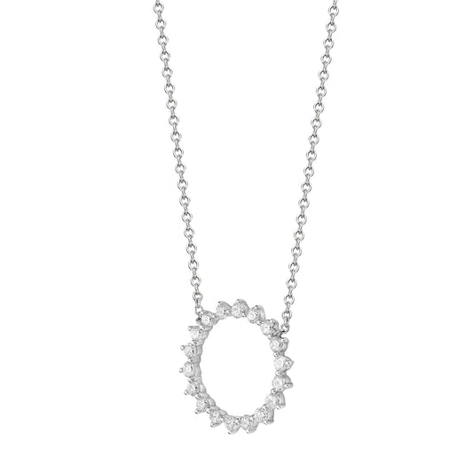 NECKLACE 14KW/DIAMOND