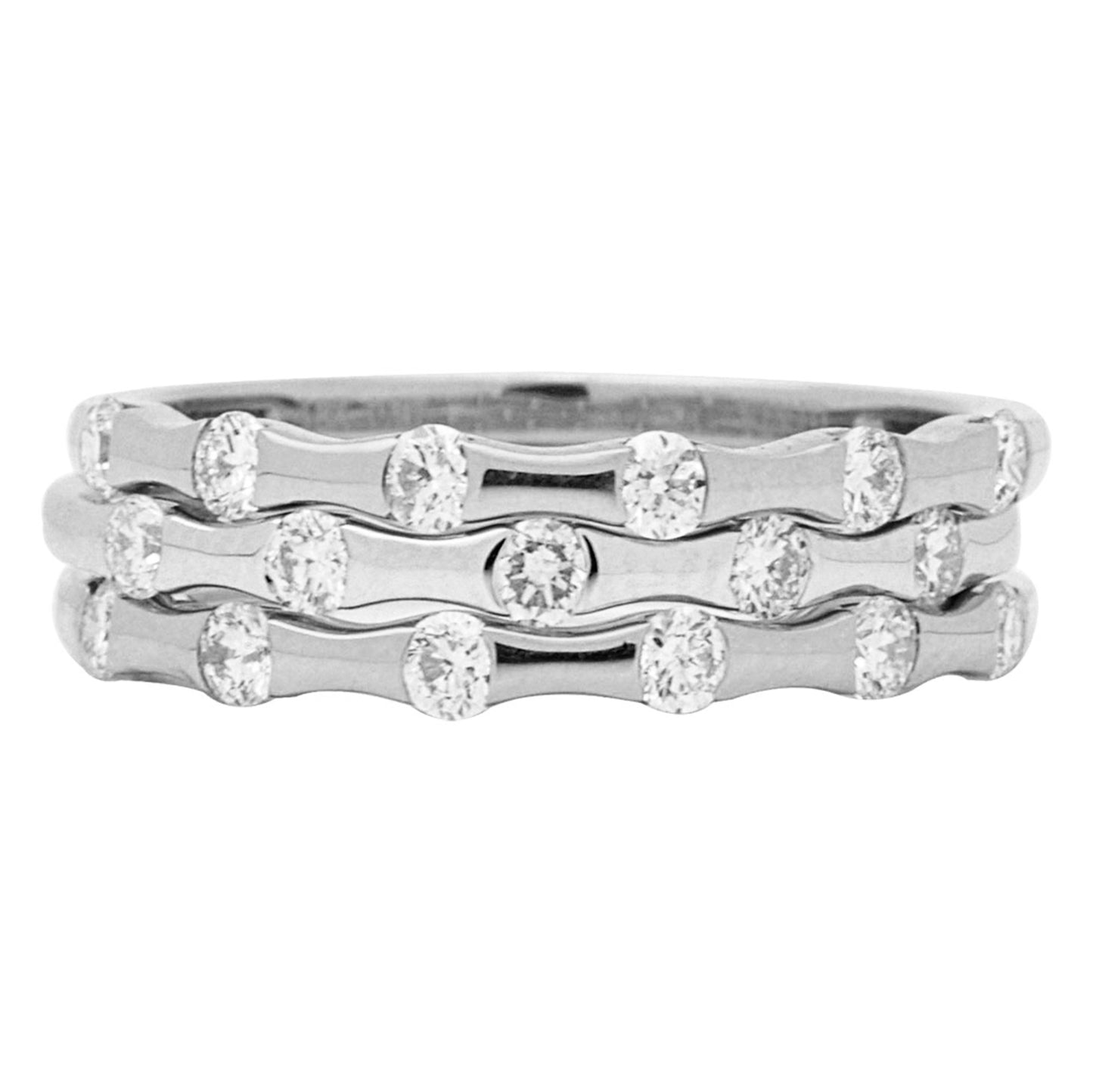 SPEEDBUMP STACKING RING 14KT / DIAMOND