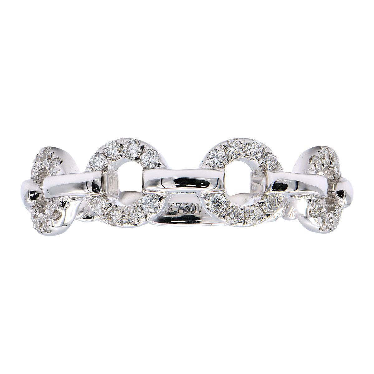 FASHION CHAIN RING 18KT / DIAMOND