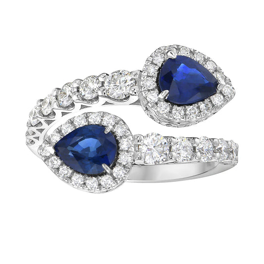 RING 18KW/DIAMOND/SAPP