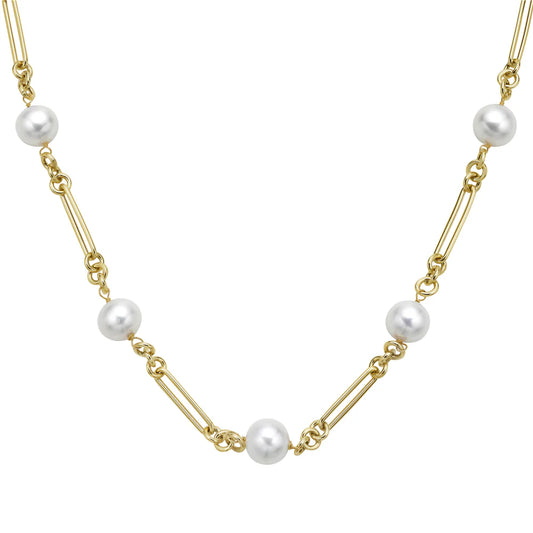 14 KY NECKLACE /GOLD/PEARL